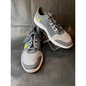 Nike Unisex FitSole Lite Run 6165 14 030 Gray/Nion Running Shoes Sneakers Sz 9.5